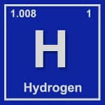 hydrogen gas, H