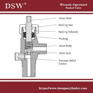 Comprehensive Solutions for Compressed Gas Cylinder Valves 5 Wrench Operated Packed Valve