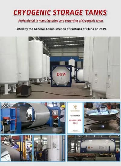 Cryogenic tank suppliers in China offering bulk liquid gas storage solutions