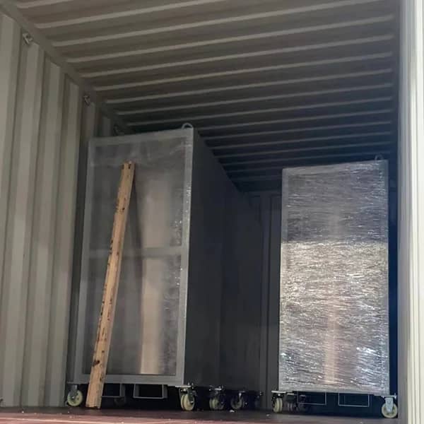 Cryogenic cylinder shipping and packing with secure pallet wrapping for safe global transport