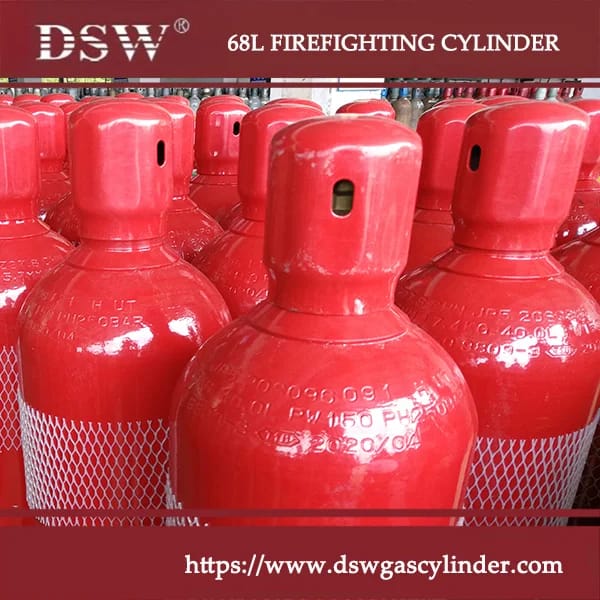 Firefighting cylinders for emergency fire protection systems