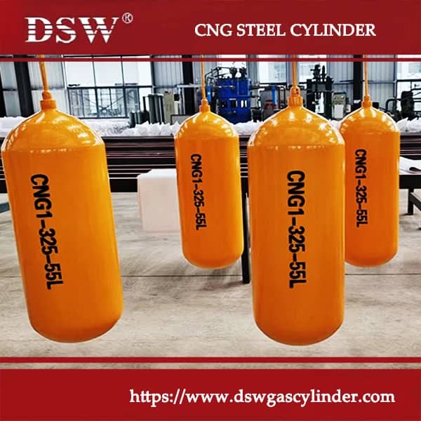 CNG steel cylinder for high-pressure compressed natural gas storage