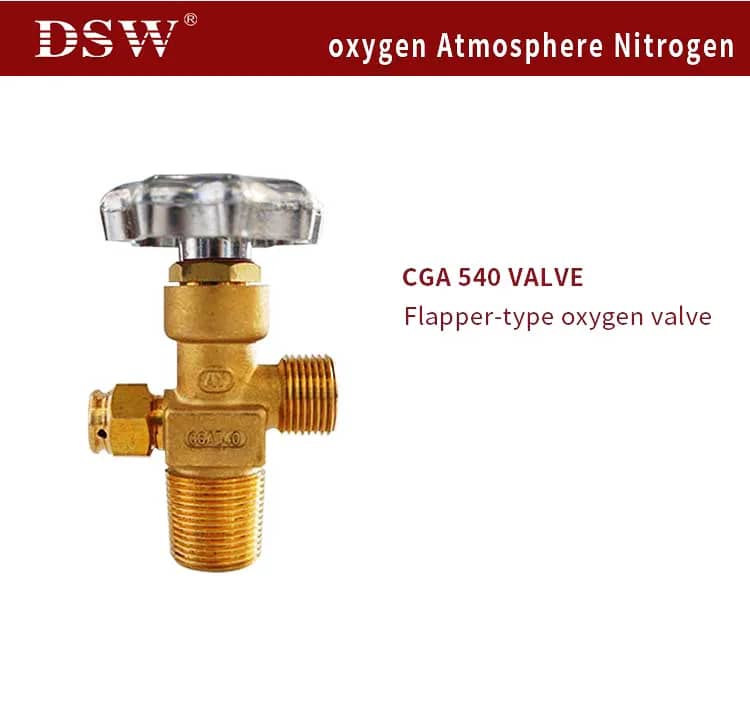 cga-540-oxygen-valve CGA 540 oxygen valve for high-pressure gas cylinders in medical and industrial applications