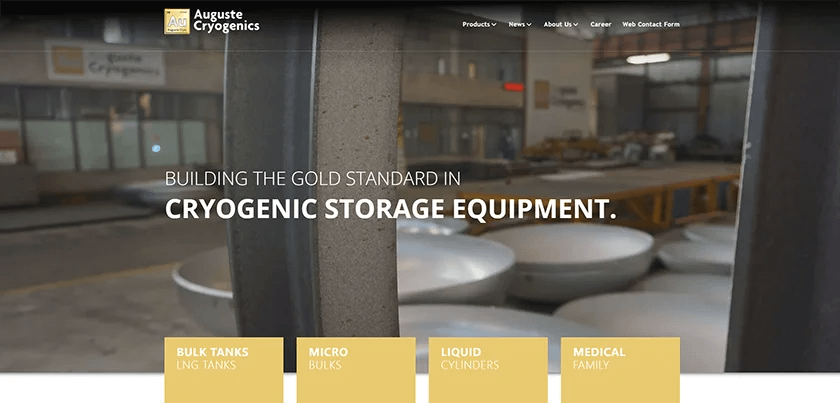 Auguste Cryogenics design and manufacturing of cryogenic pressure vessels