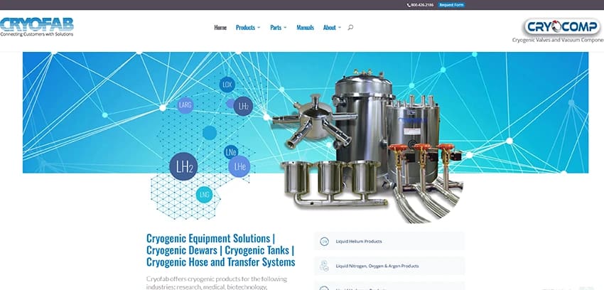 Cryofab offers cryogenic equipment and cryogenic solutions for a number of industries.