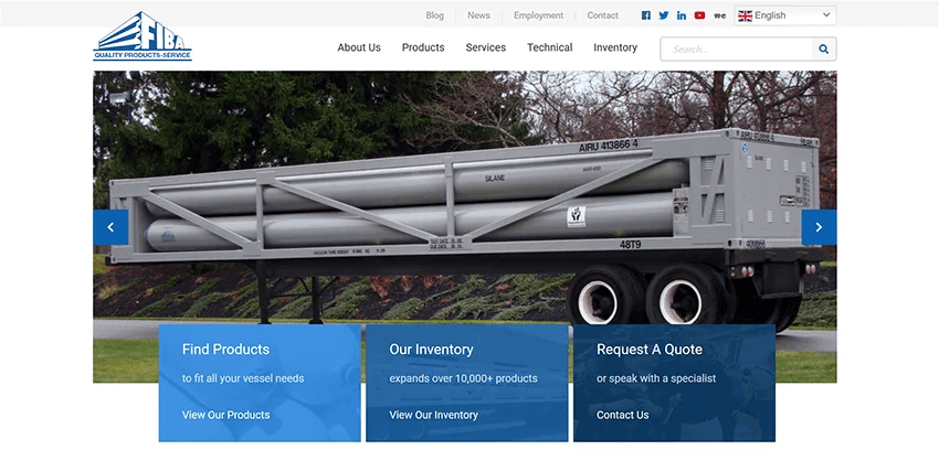 FIBA Technologies in gas containment equipment and services.