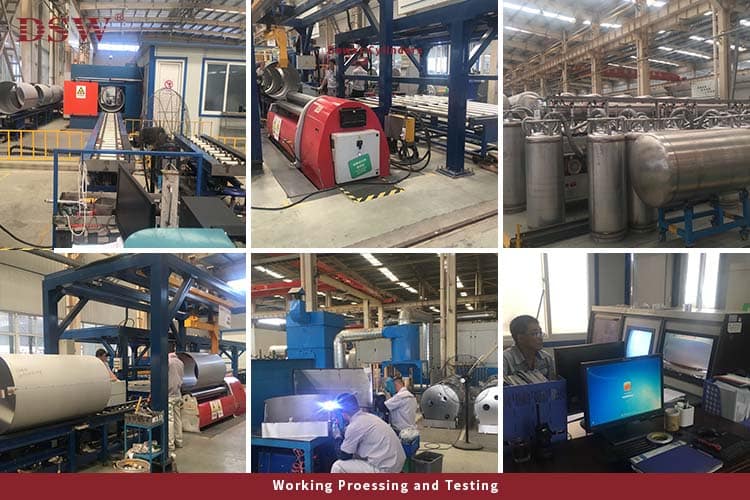 500L Horizontal Cryogenic Cylinder 