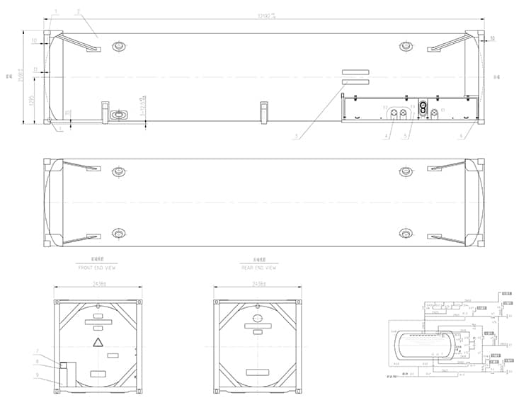 LNG ISO tanks, 40FT LNG Cryogenic Tank