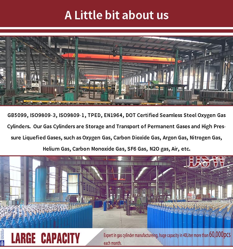 40L oxygen gas cylinders,40liter oxygen cylinders