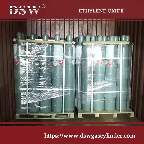 Ethylene Oxide Gas 6 Packed ethylene oxide cylinders prepared for sterilization applications