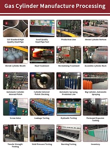 68L TPED EN certificated CO2 cylinders 8 68 liters CO2 gas cylinders