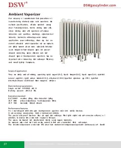 Industrial Ambient Vaporizer For Filling Station 5 Evaporator Industrial Ambient Vaporizer For Filling Station