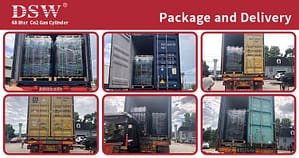 68L TPED EN certificated CO2 cylinders 10 68 liters CO2 cylinders