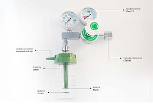 Oxygen Flow Meter with Humidifier 6 Oxygen Flowmeter with Humidifier