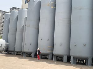Liquid Ethylene Tank 2 liquid ethylene tanks