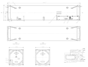 LNG ISO Containers 5 LNG ISO tanks, 40FT LNG Cryogenic Tank