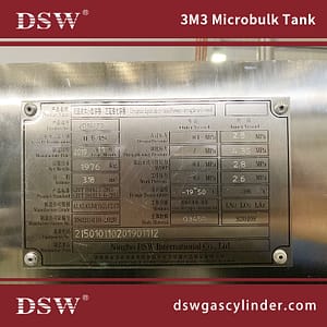 MicroBulk Gas Supply 5 3M3 Microbulk Tank