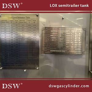 Liquid Oxygen Trailer 6 20M3 Cryogenic LOX semitrailer Tank