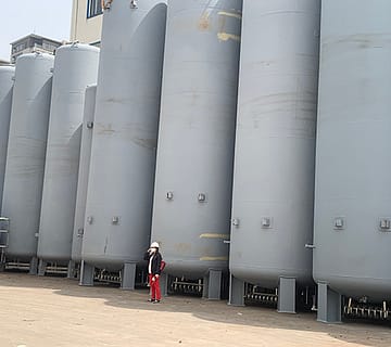 Liquid Ethylene Tank 8 Liquid ethylene tanks