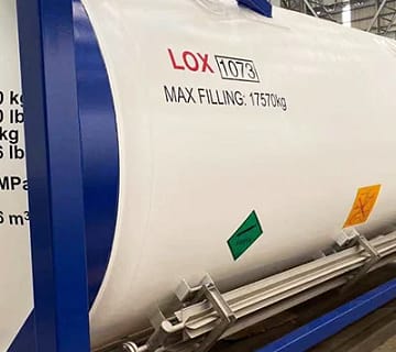 LOX (Liquid Oxygen) Conversion Data & Interactive Engineering Calculator 1 Liquid oxygen (LOX) cryogenic fluid at 183°C used in aerospace, medical oxygen, and industrial gas applications