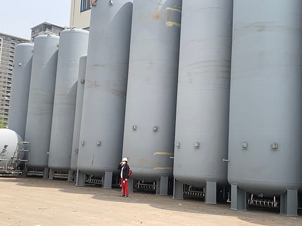 Liquid Ethylene Tank 1 Liquid ethylene tanks