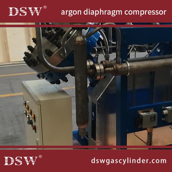 Argon diaphragm compressor