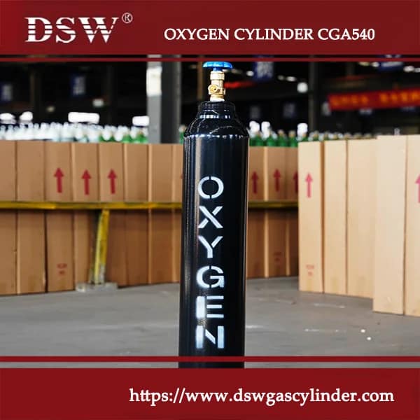 40L oxygen gas cylinders 3 Oxygen gas tanks for high pressure medical and industrial oxygen storage