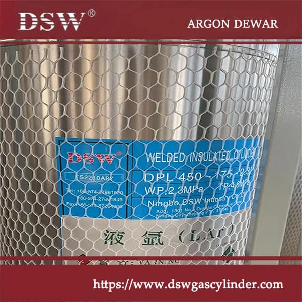 Liquid Argon Dewars 3 Argon dewar, sizes from 80L to 1000L for cryogenic gas storage