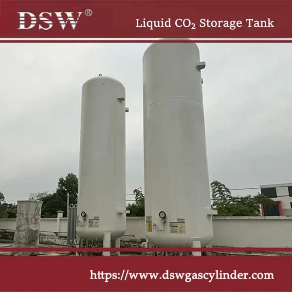 Liquid CO₂ Storage Tank 2 Double wall vacuum insulated liquid CO2 storage tank structure