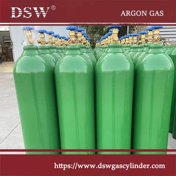Industrial argon gas cylinders for welding and manufacturing
