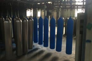 gas-cylinder-automatic-spraying-prodution-line oxygen gas cylinders exporter, oxygen gas cylinder manufacturer