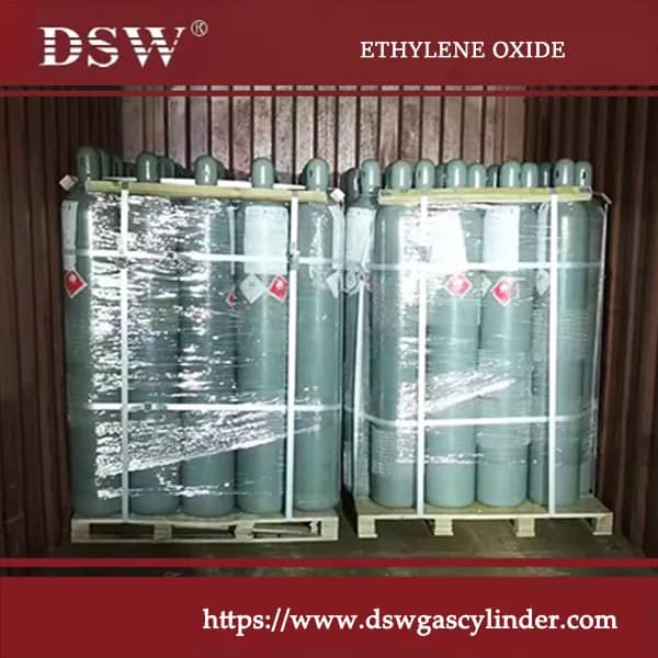 Ethylene Oxide Gas 5 Packed ethylene oxide cylinders prepared for sterilization applications