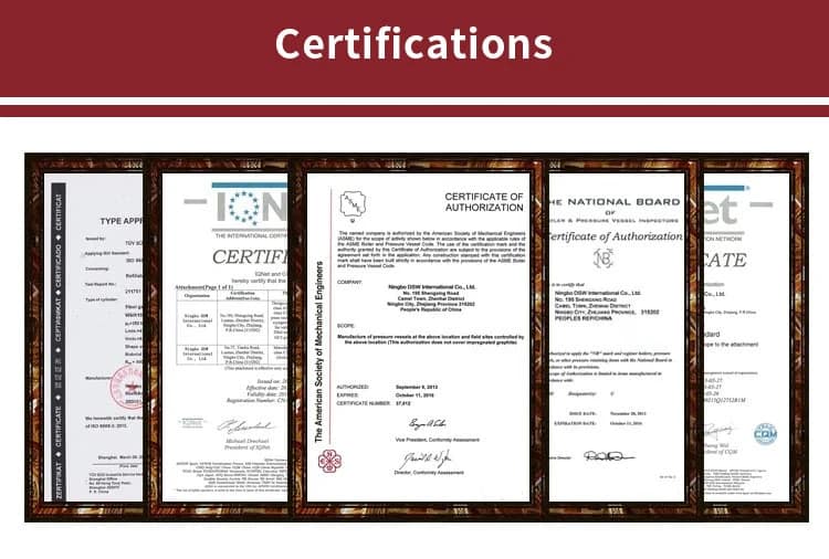 Liquid Argon Dewars 9 Gas dewar certifications and compliance documents