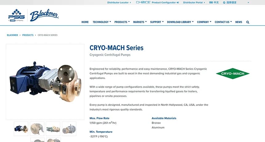 Top Cryogenic Equipment Manufacturers in the USA (2026) 8 CRYO-MACH cryogenic pumps and mechanical components for industrial gas and LNG systems