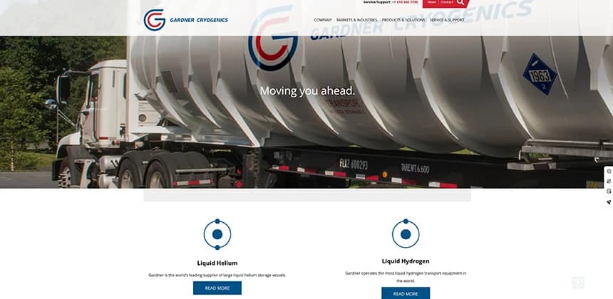 Top Cryogenic Equipment Manufacturers in the USA (2026) 2 Gardner Cryogenics liquid hydrogen and helium cryogenic storage tanks with ISO 9001 certification and low boil-off design