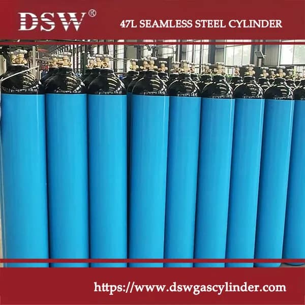 Seamless steel cylinders for high-pressure gas storage in industrial and medical use