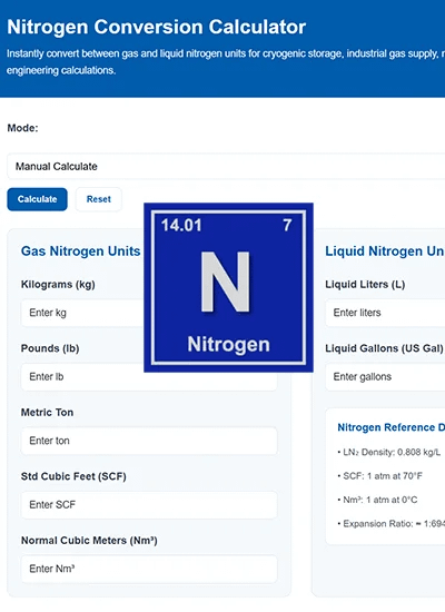 nitrogen-conversion-calculator-nitrogen-units-dsw Nitrogen conversion calculator for kg, lb, SCF, Nm³, liters and gallons in industrial gas applications