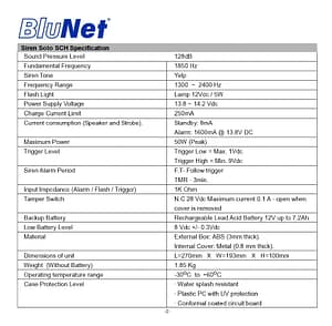 outdoor siren with strobe light