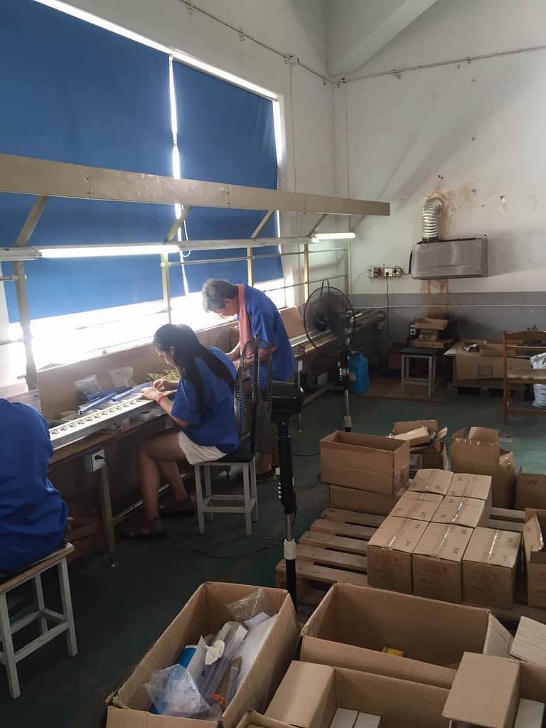 emergency lighting PCB soldering