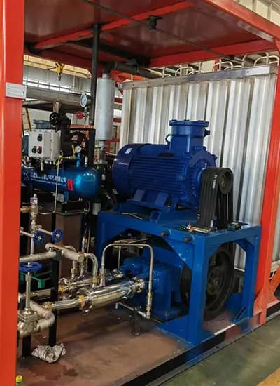 cryogenic-pump-gas-supply-system Cryogenic pump integrated with a gas supply system and storage tank